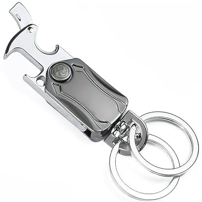 Porte Clef Multifonction, Ouvre-Bouteille, Couteau de Poche Mini, Couteau EDC Pliant pour Porte-Clés, Outil Pratique pour Ouvrir des Colis et Cadeau pour Hommes et Femmes