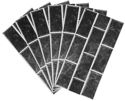 6 Stück Selbstklebende Pvc Wandfliesen 15X30Cm, Küchenrückwand Fliesenaufkleber, Badezimmer Wanddekoration, Und Pflegeleicht