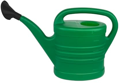 pokm toolsmarket - 5 Liter Gießkanne Giesskanne mit Brause, Gießbrause Grün, Kunststoff Kanne, Bewässerung für Haus Garten Blumen