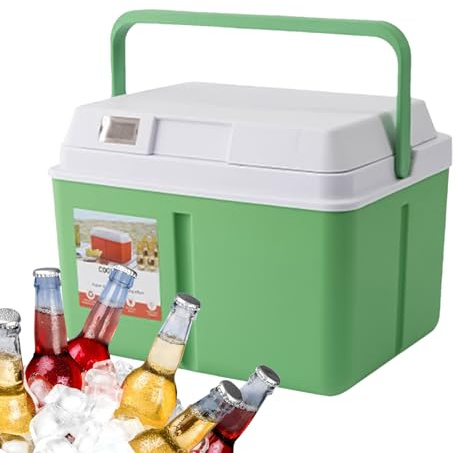 Mirabelle DC Electric Cool Box - Ice Box, Small Portable Travel Cooler Bag Large Capacity with Temperature Display | Insulated and Leakproof Multifunctional Kitchen Appliances
