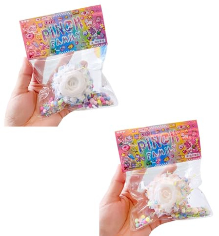 CATOR Pack of 2 Taba Squishy Kuchen, Squishy Kuchen, Squishy for Stress Relief, Squeeze Toy Squishy Kuchen, Cute Soft Kuchen, Squishy Squeeze Toy, Kuchen Squishy for Children Adults