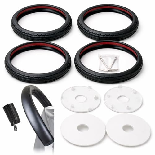 Kit YOYO Super Confort - 4 PNEUS ABSORBEURS CHOCS/VIBRATIONS + HOUSSE + INSERTS BLANCS POUR ROUES