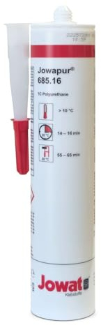 Jowat Jowapur® 685.16 1K-PUR Montagekleber D4 weiß 310 ml / 355 g – fugenfüllender, wasserbeständiger PUR-Klebstoff für Holz, Metall & Kunststoff