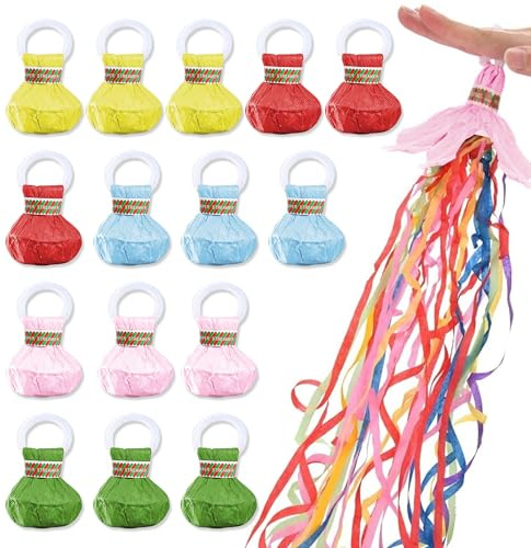 15 Piezas Serpentinas de Mano Lanzables, Streamers de Confeti para Lanzar a Mano, Colores Serpentinas de Lanzamiento a Mano para Fiestas de Cumpleaños Bodas Carnaval y Celebraciones