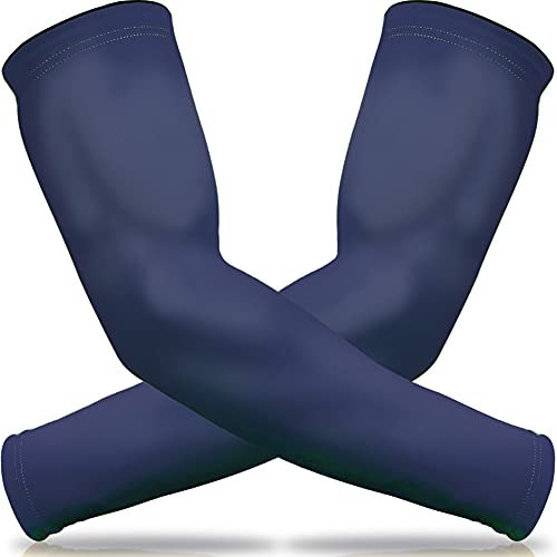 beister 1 Pair Compression Cooling Athletic Arm Sleeve for Women and Men, Breathable Sports Arm Elbow Sleeve for Basketball, Running, Cycling, Outdoors, Arthritis and Lymphedema