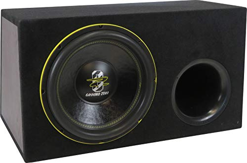 Ground Zero GZHW 38XSPL-D2 BR - 38cm SPL Subwoofer im Gehäuse - Gehäusesubwoofer, Passiv Bassreflexgehäuse, hochwertiges Gehäuse aus MDF, 1500 Watt RMS Belastbarkeit, 2x2 Ohm, Langhub U-Sicke