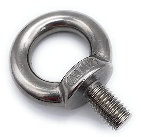5 Stk. Ringschrauben Edelstahl V4A | M12 ähnl. DIN 580 [ Größe Wählbar M6 - M16 ] Augenschraube Oesenschraube Oesen mit Außengewinde Ringösen aus rostfreiem Stahl (A4, M12)