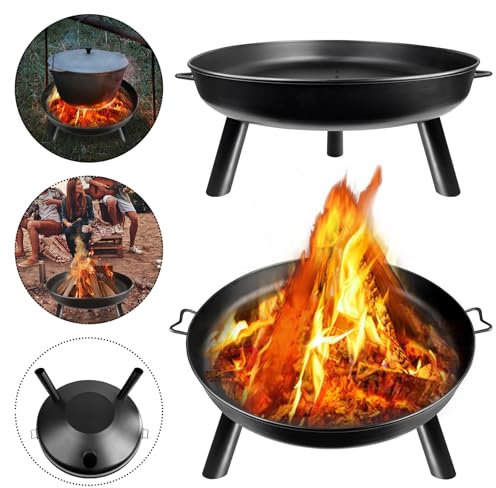 ACXIN Braciere per terrazza, braciere da barbecue con pavimento in ceramica, per feste, per terrazze e balconi, diametro 80 cm