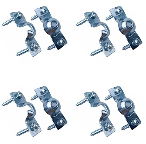BOOHAO 3.8mm Replacement Mounting Brackets Roller Blind Repair Kit, Mount Window Shade Brackets, Curtain Roller Blind Accessories, 4 Pairs