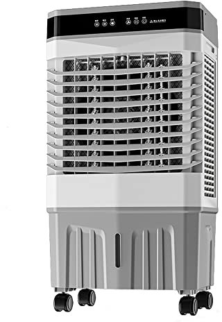 ZCBYBT Enfriador de Aire evaporativo portátil para Espacio, Incluye Control Remoto, 4 Paquetes de Hielo, Ventilador sin Buques portátiles con 4 Modos, 3 velocidades, Tanque de Agua de 40 litros