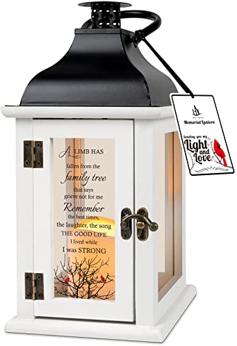 Memorial Lantern - Bereavement Sympathy Gifts for Loss of Loved One Memorial Gifts for Loss of Mother Loss of Father Remembrance Gifts Thoughtful Funeral Gifts for Loss of Loved One