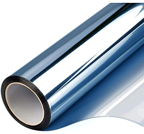 películas para ventanas Autoadhesivo protector solar de una manera ventana Película de privacidad Control de calor Etiqueta engomada de cristal, privacidad Reflective Filma Bloqueo de luz de luz Tinte