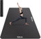 HAPBEAR Yogamatte XXL- Extra Groß Breit Yoga Matte, TPE Sportmatte Fitnessmatte Rutschfest 183cm x116cmx6mm Dicke,Ultra Haltbar, Gymnastikmatte für Pilates, Gym, Zuhause, Workout- Schwarz