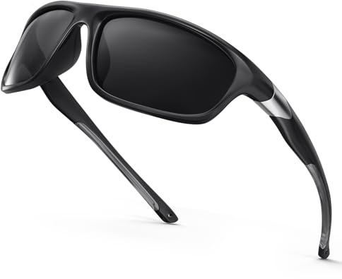 SKYFUEN TR90 Wrap Sports Bifokal polarisierte Lesebrille für integrierte Sonnenleser, Angeln/Fahren