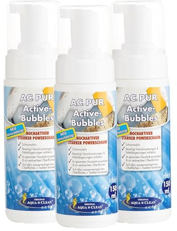 AQUA CLEAN PUR Active Bubbles Powerschaum universell einsetzbar 3x150ml