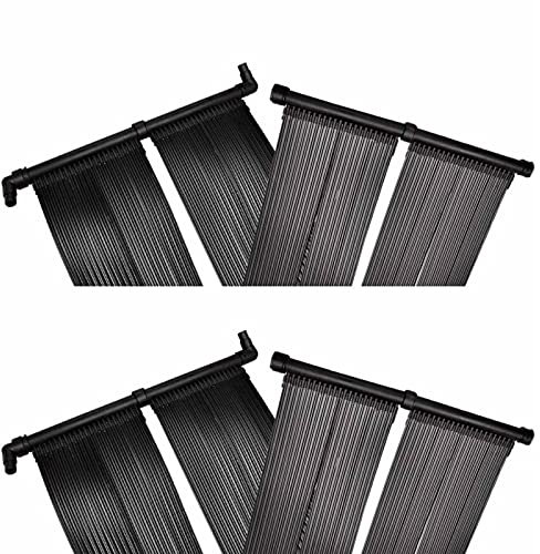 LAPOOH Panel de Calentador Solar de Piscina 4 uds 80x620 cm, Calentar Agua Piscina, Aquecedor Piscina, Calentador De Agua Piscina, Bomba Calor Piscina