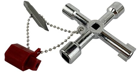 WELDINGER Schaltschrankschlüssel Mini 9 Funktionen mit Bitadapter