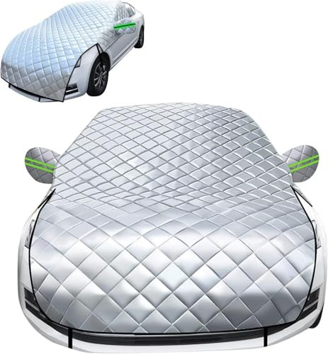 Halbgarage für Auto für Ford Fiesta 2008-2022, Windschutzscheibe Abdeckung, Autoabdeckung,hagelschutzplane Auto Universal Auto Abdeckung für Draußen,Staub