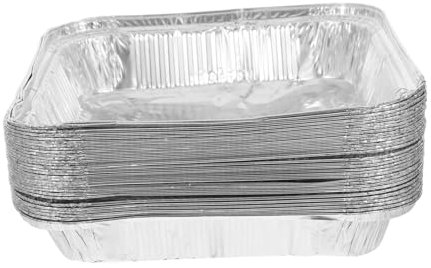 BCOATH 30piezas Bandeja Desechable Para Horno Moldes De Aluminio Para Pasteles Tartas y Quiches Gran Paquete