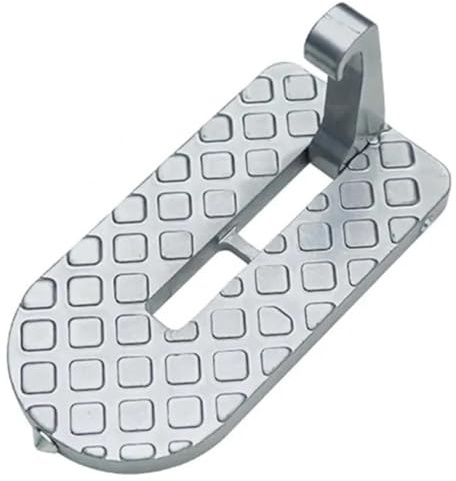 marchepied voiture Marchepied de porte pliable pour voiture, brise-vitre, loquet universel, crochet, pédale, marteau de sécurité(Silver 1pcs)