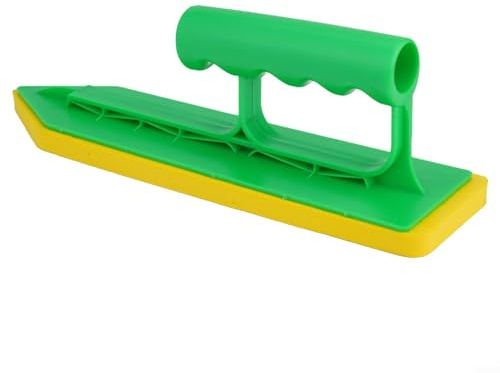 Truelle à calfeutrer en mousse EVA pour maçonnerie et plâtrage - Outil professionnel de coulis avec poignée ergonomique pour constructeurs de main et maçons, 230 x 65 x 10 mm, vert et