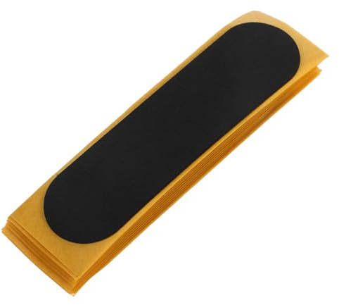 ZUNOXAZ Cinta de Agarre de Espuma Antideslizante para Dedos, Pegatinas para Fingerboard, Tamaño 28x100 Mm, Color Negro, 10 Unidades, para Patinetas de Dedo y Juguetes de Mano