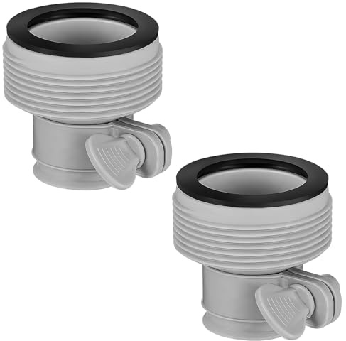 Lysjoy Adaptador Manguera Piscina, Adaptador de Manguera Tipo B, Conector Manguera de Piscina, Conector de Manguera de Piscina B, Accesorios Piscina para Interfaces de 1,5 Pulgadas (2 Piezas)