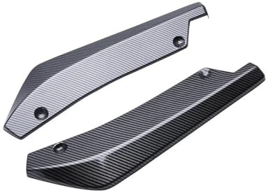 Heckspoiler für BMW F32 F33 F36 4er Reihe 2014 2015 2016 2017-2020 2 Stück 40 cm Heckstoßstangensplitter Seitenspoiler Diffusor Abdeckung Zierleiste Stoßstangenspoiler (Carbonfaser-Optik)