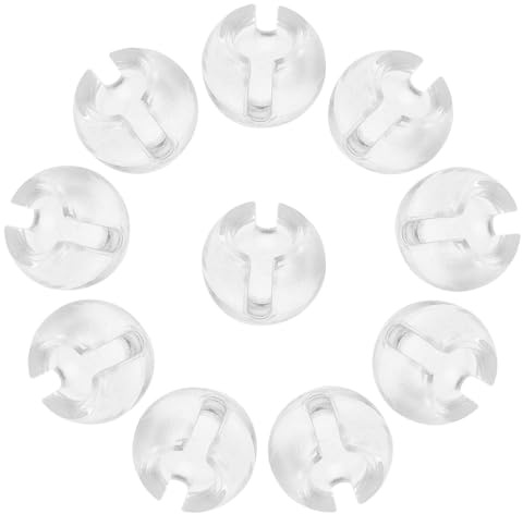 Zerodeko 12 Piezas Hebilla de Tope de Cadena de Cuentas para Persianas Material Pom, Fijación Segura y Longitud Ajustable para Control de Cortinas y Estores