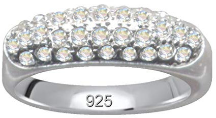 Jugendstil Fingerring Echt Sterling Silber 925 Zirkonia Kristalle Liebe Glaube Hoffnung Emotion Symbol Motiv Stil Objekt extravagant gut schön modisch weiss klar transparent