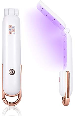 Baguette de stérilisation UVC portable, Puissant désinfectant UV YouWe à 16 LED, Style design élégant, Rechargeable, pliable, facile à transporter, avec mécanisme d'arrêt automatique uv sterilisateur.
