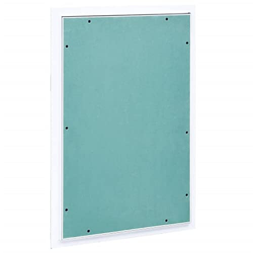 vidaXL Panneau d'Accès avec Cadre en Aluminium et Plaque de Plâtre Trappe d'Inspection Porte de Révision Mur Plafond Intérieur 300x600 mm