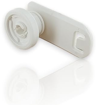 DL-pro Oberkorbrolle Rolle kompatibel mit Miele 7649011 Korbrolle mit Halter für Besteckschublade Geschirrkorb oben für Geschirrspüler Spülmaschine Weiß