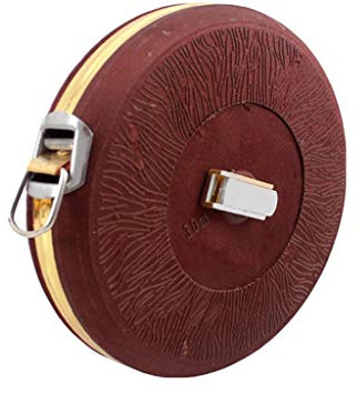 Maßbänder Maßband messen Leinen Lineal Band 50 Meter 20 Meter 30 Meter 100 Meter Maßband Box Lineal Maßband Leder Maßband Einziehbares Maßband (Color : Brown 100 meters)