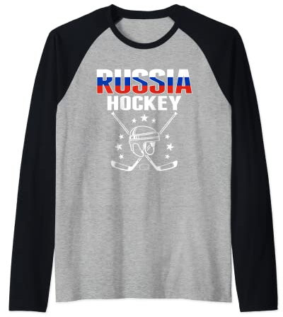 Russland Eishockey Fans Trikot - Support Russian Hockey Team Raglan