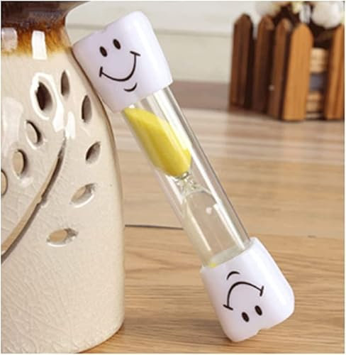 Reloj de Arena, Temporizador de Arena, Reloj de Arena Cepillo de Dientes Temporizador Temporizador de Cepillado Reloj de Arena Sonriente 3 Minutos Dental Reloj de Arena Regalo Decoración Hogar Colorid