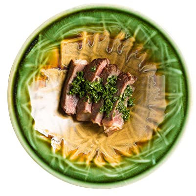 BOSUGE Plato Hondo Grande de cerámica, ensaladera para Pasta, Plato Grande para Servir, bistec. Ensaladera De Frutas Grande para La Cena-20x20x4cm-verde y Amarillo