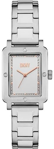 DKNY Montre pour femme City Rivet mouvement quartz/3 aiguilles boîtier 24mm avec un bracelet en acier inoxydable NY6662