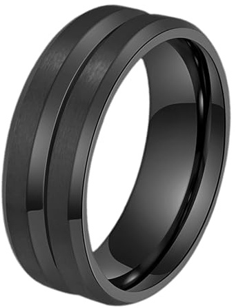 JewelryWe Schmuck Edelstahl You Are Always In My Heart Herren Damen Ring Engagement Versprechen Ringe Hochzeitsband 4/6mm Breite Größe 49 bis 62