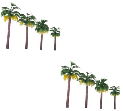 EXCEART 32 STK Modellbaum Palmenmodell Zugmodell Mini-Goldrahmen Modellbäume Modelle fertiges Produkt Landschaftsbaum