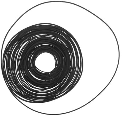 YINETTECH 50 st inspelare gummibälte 35–190 mm blandade fyrkantiga kassettbandsmaskinsbälte, reparation, blandade bälten, för inspelare, Walkman Repeater, DVD-enhet