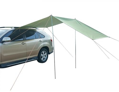 Toldo para Coche, Toldo Camper, Carpa Trasera de Coche, Impermeable Tienda de Campaña Lateral, Toldo para Maletero de Coche, Toldo Lateral/Trasero , para Camiones, SUV, Furgonetas(300x200cm/118.1x78.7