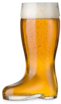 PrimeSaver Das Boot Glass - Beer Boot Glass Oktoberfest Mug - Beerfest Oktoberfest Decorations - 9 oz