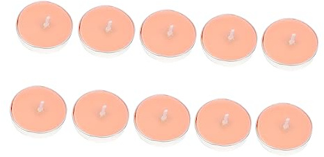 PRETYZOOM Velas Flotantes 10 Piezas sin Humo de Cera de para Bodas Decoración de Fiestas Diámetro 3,5 Cm Luz Cálida