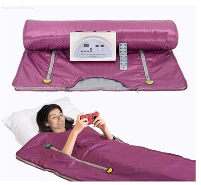 Coffret de sauna portable, tente de sauna, Couverture de Sauna à infrarouge lointain, perte de poids, pondérée for la forme du corps, amincissante, Fitness, 2 zones for femmes pour salle de sport, Pil