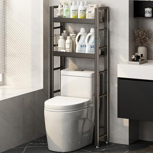 Lavatrice Scaffale,Supporto Lavatrice Asciugatrice Scaffale Lavatrice,Scaffale Sopra Lavatrice,Mobili Lavanderia,Colonna Lavatrice Asciugatrice,Mobile Asciugatrice,Per Bagno, Lavanderia(Gray,53.5in/13