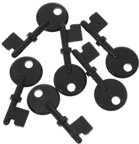 PRETYZOOM 6pcs Button Reset Keys for Alarm Systems Sturdy Plastic Emergency Button Panel Switch Key for Shop and Home Safety