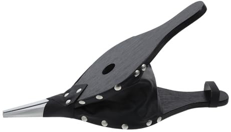 Hemobllo Soplador Manual Para Chimenea y Parrilla Portátil Acero Inoxidable y Madera Funcionalidad Versátil Para Camping y Cocina Color Negro
