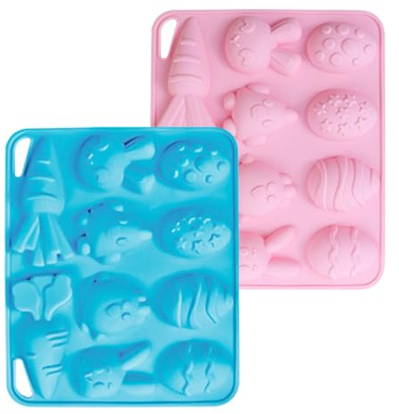 Gacqpli Kaninchen Silikon Backform,Antihaft Backform | Osterhase Karotten Backformen | Für Desserts Muffins Puddings Gelees Fudge Kakaokreationen Küche Haushalt Partys
