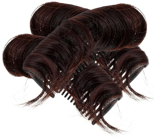SOESFOUFU Haarknoten Einsatz Vielseitiges Haarzubehör aus Acryl und Polyesterfaser 3 Stück-pack mit Hohem Volumeneffekt für Damen und Mädchen für Stilvolle Frisuren und Mehr Volumen